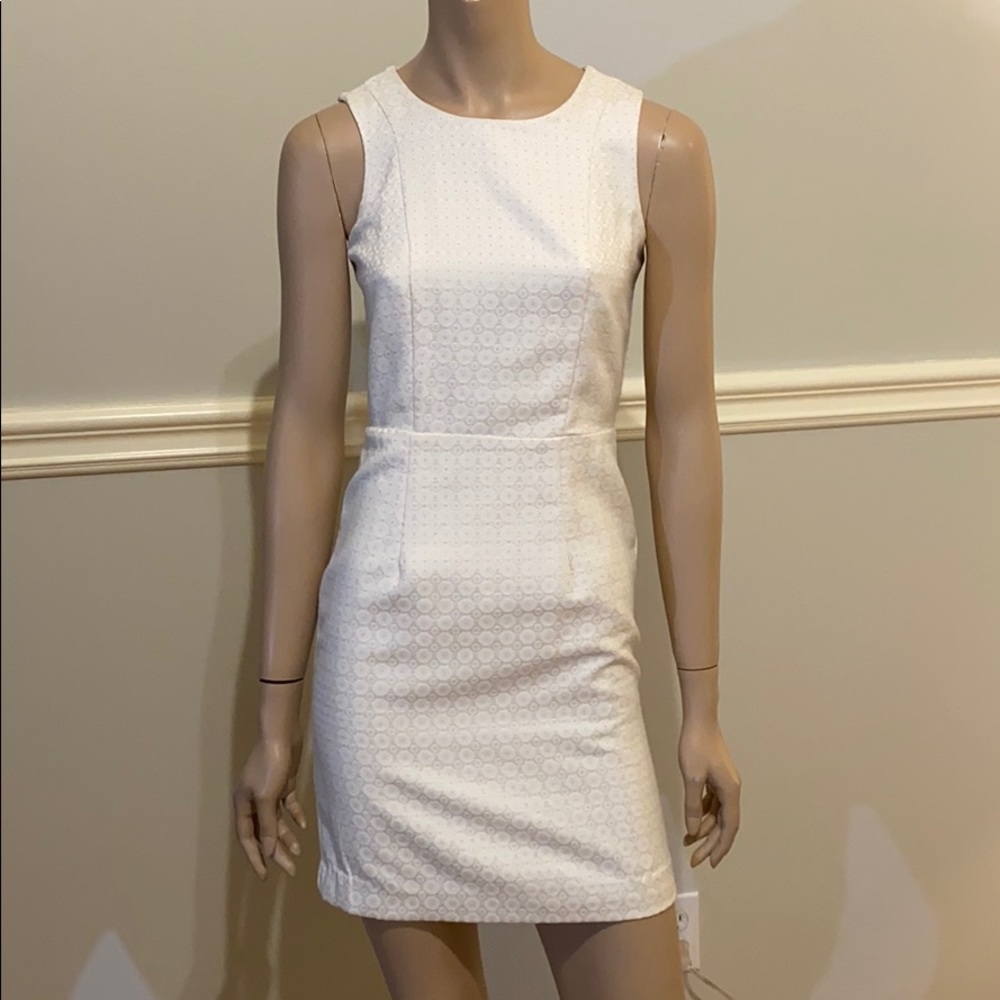 Banana Republic cream mini dress 0P